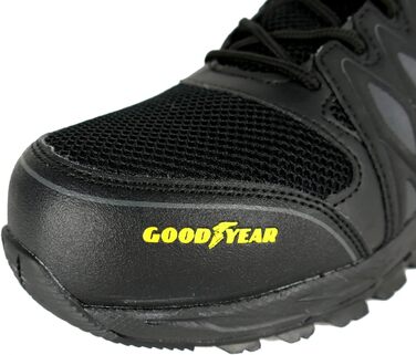 Черевики робочі Goodyear S1P/SRA/HRO для чоловіків, металозахисні, композитна підошва, розмір 42, чорно-жовті