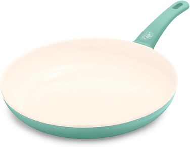 Набір керамічних сковорідок GreenLife Soft Grip 18 см та 26 см, антипригарне покриття, PFAS-вільні, підходять для посудомийки та духовки, бірюзові