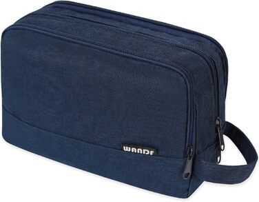 Чоловічий дорожній набір для туалетних речей WANDF, косметичка-органайзер для подорожей (Denim Pure Marineblau)