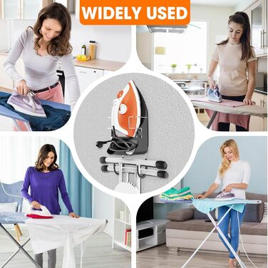 Підставка для праски, кріплення для гладильної дошки, чорна, для дому, ванної кімнати та пральні, електрична, до 13,7 см