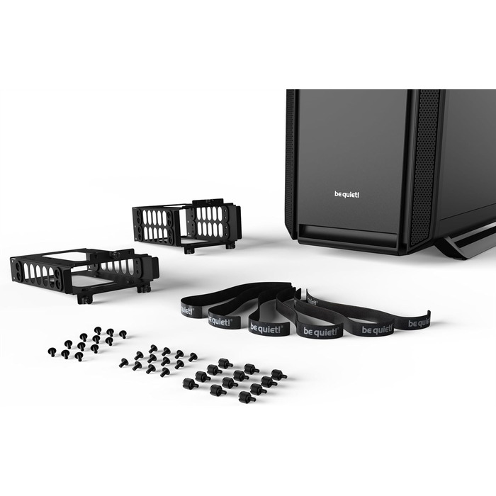 be quiet! Silent Base 802 Black - корпус ПК з 2 вентиляторами Pure Wings 2 та підтримкою радіаторів до 360 мм, 3-рівнева система керування вентиляторами