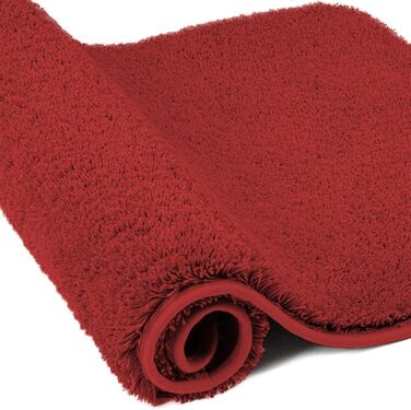Килимок для ванної кімнати Wyewye з мікрофібри, 40x60 см, 60x90 см, червоний, супер вбираючий