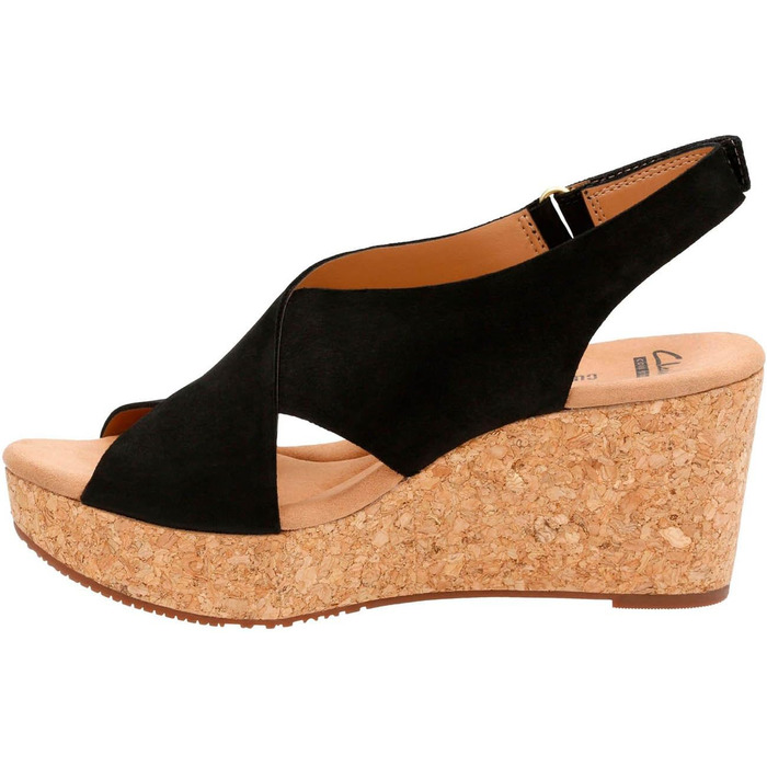 Босоніжки Clarks Annadel Eirwyn на підборах, чорні, нубук, 40 EU