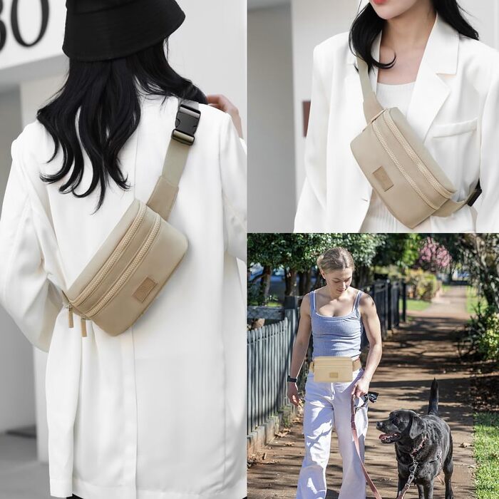 Поясна сумка на пояс для чоловіків та жінок, спортивна, водовідштовхувальна, велика, для телефону, на бігу, камуфляж (хакі)