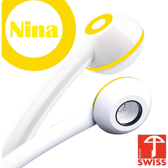 Душова лійка SwissClima NINA, антивапняна, для проточних водонагрівачів, збільшений тиск, економія води, 3 редуктори, швейцарська якість