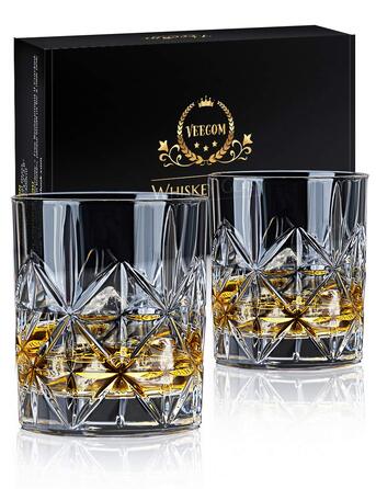 Набір келихів для віскі Old Fashioned, 2 шт, 315 мл – ідеальний подарунок для чоловіків та тата