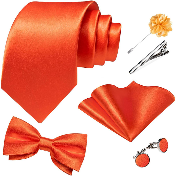Світло-помаранчевий смокінговий жилет та краватка DiBanGu, 8-елементний комплект, для вечірніх та формальних заходів, XXL