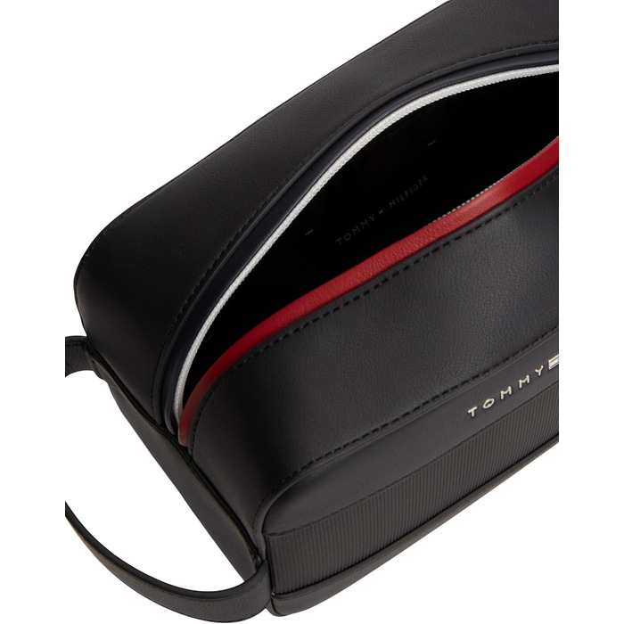Чоловіча косметичка для подорожей Tommy Hilfiger Foundation Washbag з блискавкою, чорна