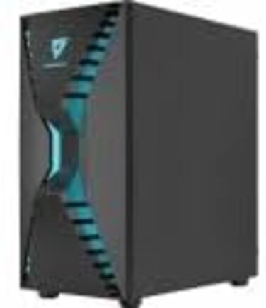 Корпус Aerocool Cronus Mid Tower для ігрового ПК з RGB підсвічуванням, вентилятором 140 мм та скляною бічною панеллю, підтримкою водяного охолодження та кабелеуправлінням, чорний