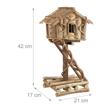 Relaxdays Standing Birdhouse for Decoration