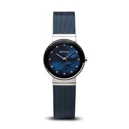 Жіночий кварцовий годинник Bering Classic 10126 зі сталевим корпусом 26 мм, міланським плетінням та сапфіровим склом, 5 ATM