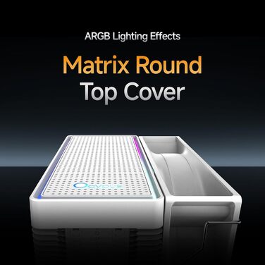 Кулер для CPU Gamma A40 WH ARGB з 4 тепловими трубками, 100мм PWM вентилятор, сумісний з Intel LGA 115X/1200/1700/1851 & AMD AM4/AM5