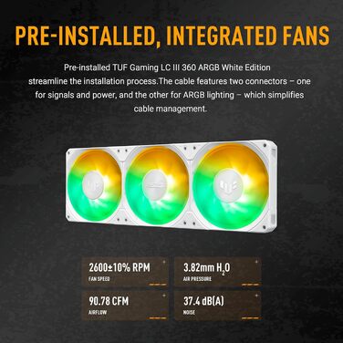 ASUS Prime LC ARGB LCD - водяне охолодження CPU з РК-дисплеєм (2.3 дюйми, помпа Asetek, 3 вентилятори ARGB, сумісність Intel LGA 1851/1700/1200/115X, AMD AM5/AM4)
