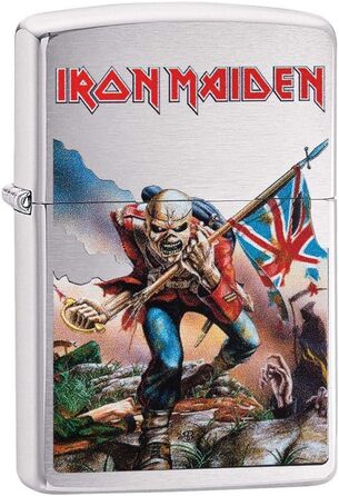 Запальничка Zippo Iron Maiden, хром, срібляста, 5.8x3.8x2 см, колекція Весна 2017