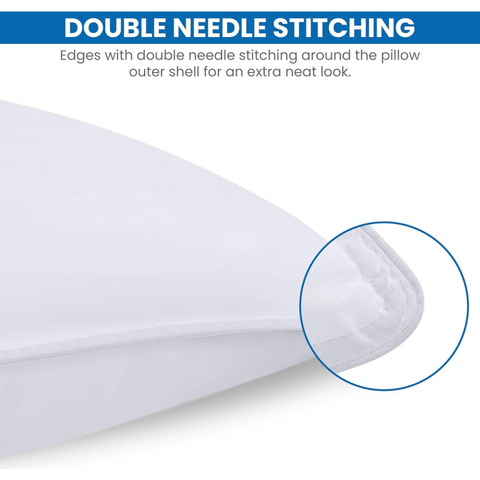 Utopia Bedding Pillow Set (2 Pack), 40 x 70 cm Sleeping Pillow, Breathable and Soft Pillow (White) 40x70 cm (2 Pack) White 2