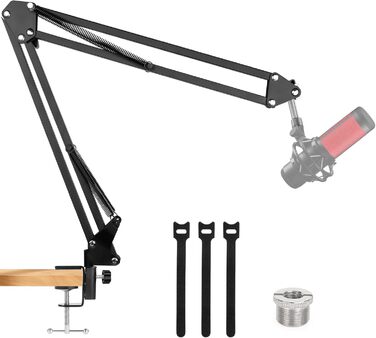 Підставка для мікрофона ChromLives Boom Arm - сумісна з HyperX QuadCast, Rode, Fifine, Blue Yeti, Razer Seiren V3 Mini - для геймінгу, стрімінгу та запису