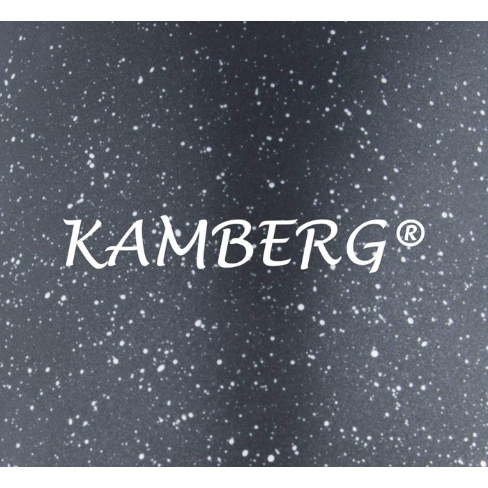 Каструля-кускусниця 3-в-1 Kamberg 24 см, 8 л, нержавіюча сталь, для всіх плит, індукція, покриття під камінь, PFOA-free