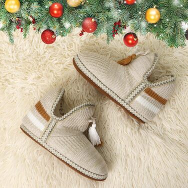 Тапочки халатні жіночі COFACE Lammfell, зимові, теплі, з плюшу, кремового кольору (39/40 EU)