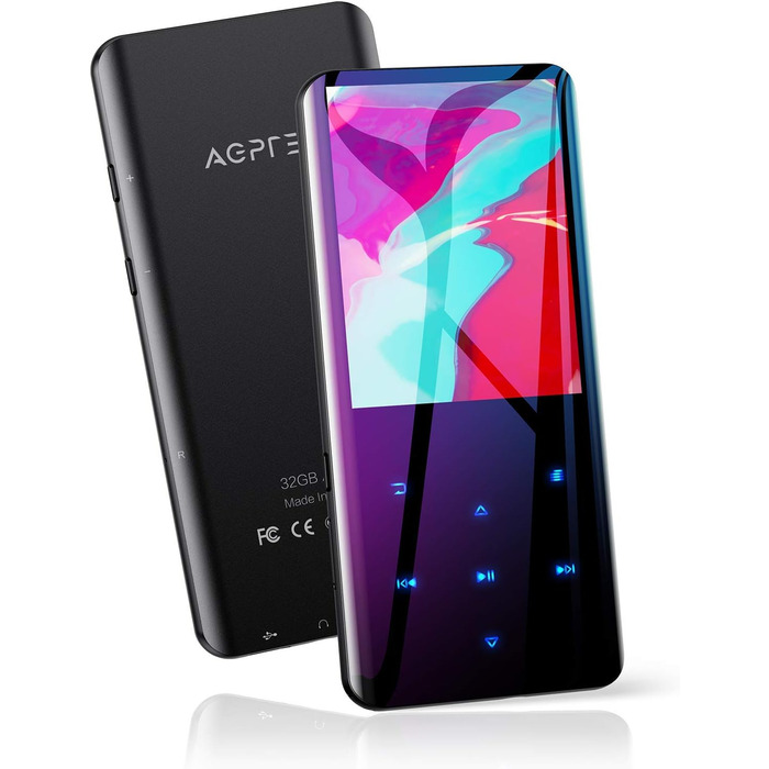 MP3 плеєр AGPTEK 32GB з Bluetooth 5.0, 2.4