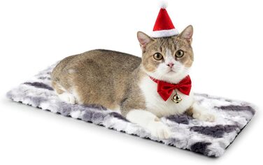 Самогріюча лежанка для котів на підвіконня, 90x28 см, м'який знімний чохол, сіра