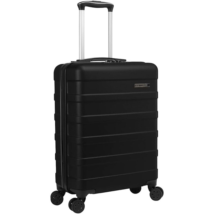 Чемодан ручної об'єм Cabin Max Anode 55x40x20 - Чорний, 40L, з коліщатами та замком