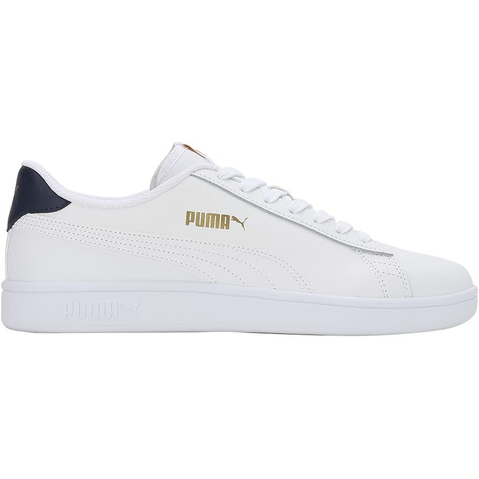 Кросівки Puma Smash V2 LS - унісекс, білий/темно-синій/золотий, 43 EU