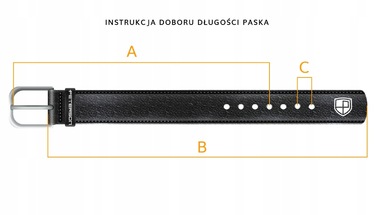 Чоловічий ремінь Peterson, чорний