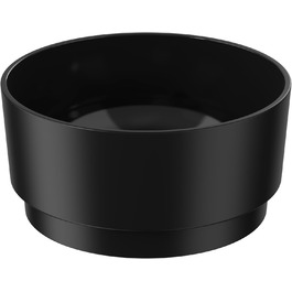 Миска для собак Draiax ElegantFeed M з кераміки – чорна, з матовим зовнішнім та глянцевим внутрішнім покриттям