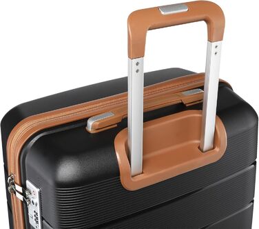 Чемодан British Traveller середнього розміру з TSA-замком, 66 x 43.3 x 28.5 см, з поліпропілену, ручна поклажа