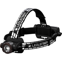 Налобний ліхтар Ledlenser H7R Signature, 1200 люмен, LED, акумуляторний, водонепроникний IP67, фокусування, Bluetooth, димірування, дальність 260 м, USB-зарядка, кріплення на шолом, для MTB та аутдор