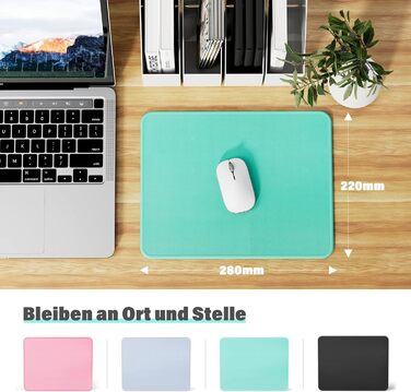 Набір килимків для миші KTRIO 3 шт. (275x215 мм, чорний) з антиковзким покриттям та прошитими краями