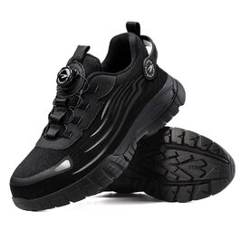 Робочі черевики Werkstein S3 Explorer 3.0: чоловічі та жіночі, з металевим підноском, дихаючі, легкі, спортивного стилю, чорні