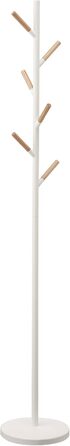 Yamazaki 2814 Plain Wardrobe, white, steel/wood, minimalist, 28 x 28 x 177 cm