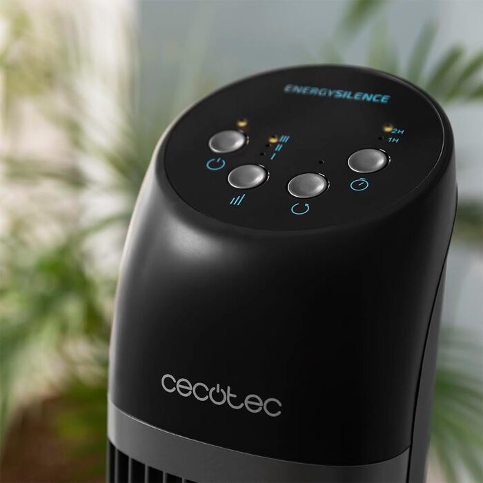 Вентилятор вежа Cecotec EnergySilence 7050 SkyLine Control з пультом та таймером, 45 Вт, мідний двигун, 3 швидкості, осциляція, LED-дисплей
