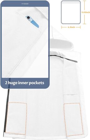 Жіноча софтшеллова жилетка CREATMO US, вітрозахисна куртка без рукавів з капюшоном (XL, білий/квітковий принт)