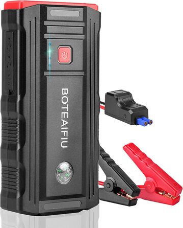 Powerbank Starthife BOTEAIFIU 3000A: Автозапуск для 8.0 л бензину та 6.5 л акумулятора, портативний, з ліхтариком, для 12V авто, SUV, мотоцикла, ATV, газонокосарки