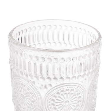 Relaxdays Vintage Drinking Glasses, Set of 4, 13.5 oz