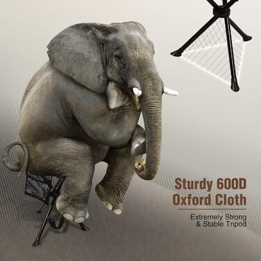 REDCAMP 2 шт. Кемпінгові стільці-штатив, 56 см, складні, 3 ніжки, камуфляж для відпочинку на природі, риболовлі, полювання та туризму