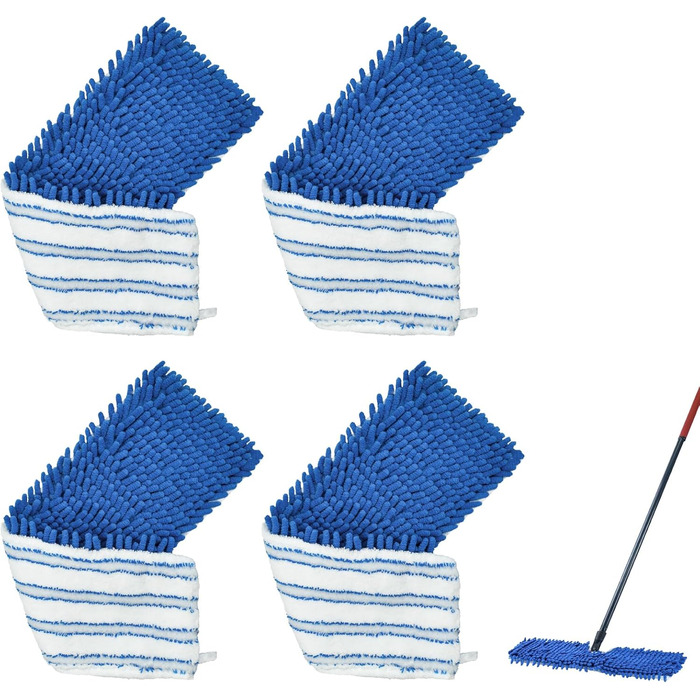 Aiyiried Microfiber Mop Head, compatible with O-Cedar Dual Action Mop, 4 Pack