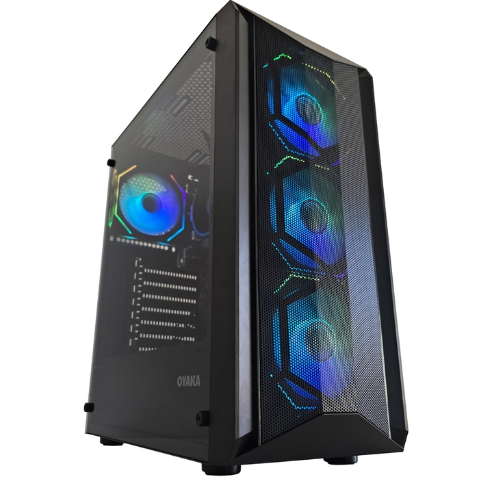 Корпус для комп'ютера OYAKA FUSION TOWER FT-G2, 4x ARGB вентилятори, контролер