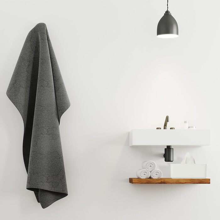 Relaxdays Коробка для рушників з бамбука з кришкою, для ванної кімнати, сучасний дизайн, білий/натуральний, 10 x 23 x 13 см