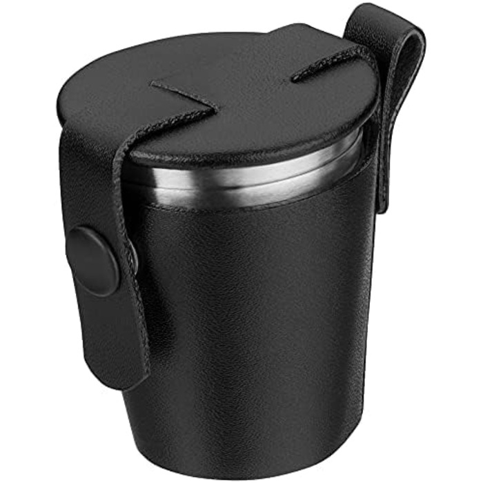 Фляга Manhattan WMF Cromargan® 6-частинна, 200 мл, з воронкою та штампом у шкіряному етолі, без гравіювання