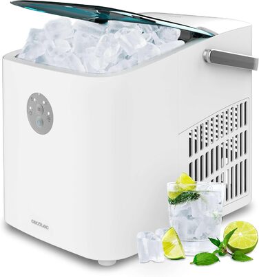 Машина для приготування льоду Cecotec Chillin' Ice 1200 Go, 12 кг/день, 120 Вт, 2 розміри кубиків, швидке заморожування 6-8 хв