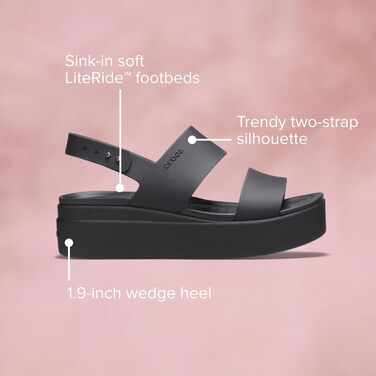 Crocs Brooklyn Wedge сандалі жіночі чорні 37/38 EU