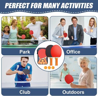 Набір для настільного тенісу Flintronic: 2 ракетки + 3 м'ячі, сумка, для початківців та професіоналів