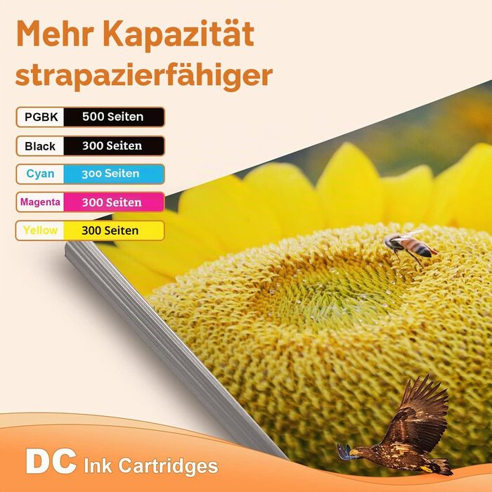 Комплект картриджів D&C для принтера Canon PGI-550, CLI-551 XL (20 шт.), сумісні чорнильні картриджі Multipack