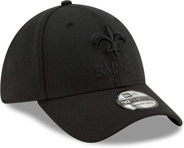 Кепка бейсбольна New Era NFL 39thirty Saints (Новий Орлеан) чорна, розмір M-L
