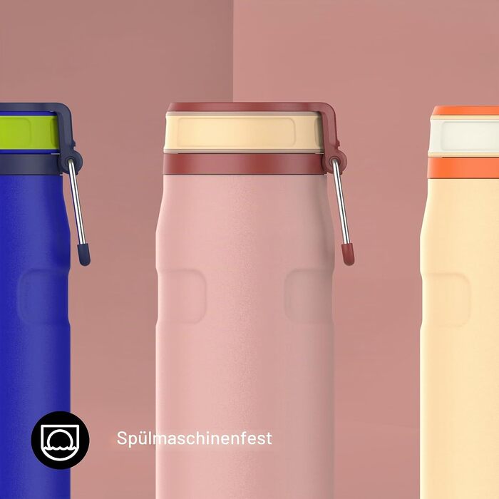 Термопляшка Stanley IceFlow Bottle Twist Flip 0.47L з кришкою-клапаном, герметична, Peach Rose
