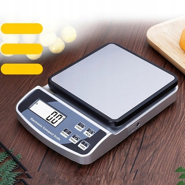 Електронні кухонні ваги, 15 кг, точність 1 г, LCD-дисплей, високоточні
