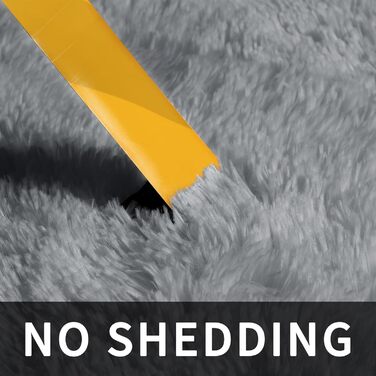 Теппих для вітальні Sour Lemon 160x230 см, сірий, для спальні, миючий, нековзний, великий, пухнастий, м'який, сучасний, килим для підлоги, килим-доріжка, сірий 160x230 см (Прямокутний)